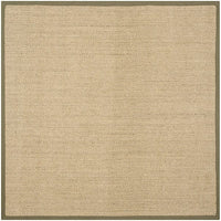 Safavieh Natural Fiber nf443c Natural / Green Natural Fiber Area Rug