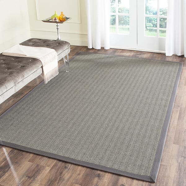 Safavieh Natural Fiber Nf444A Grey Brown / Grey Rugs.