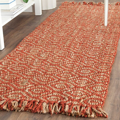 Safavieh Natural Fiber Nf445A Rust Natural Fiber Area Rug