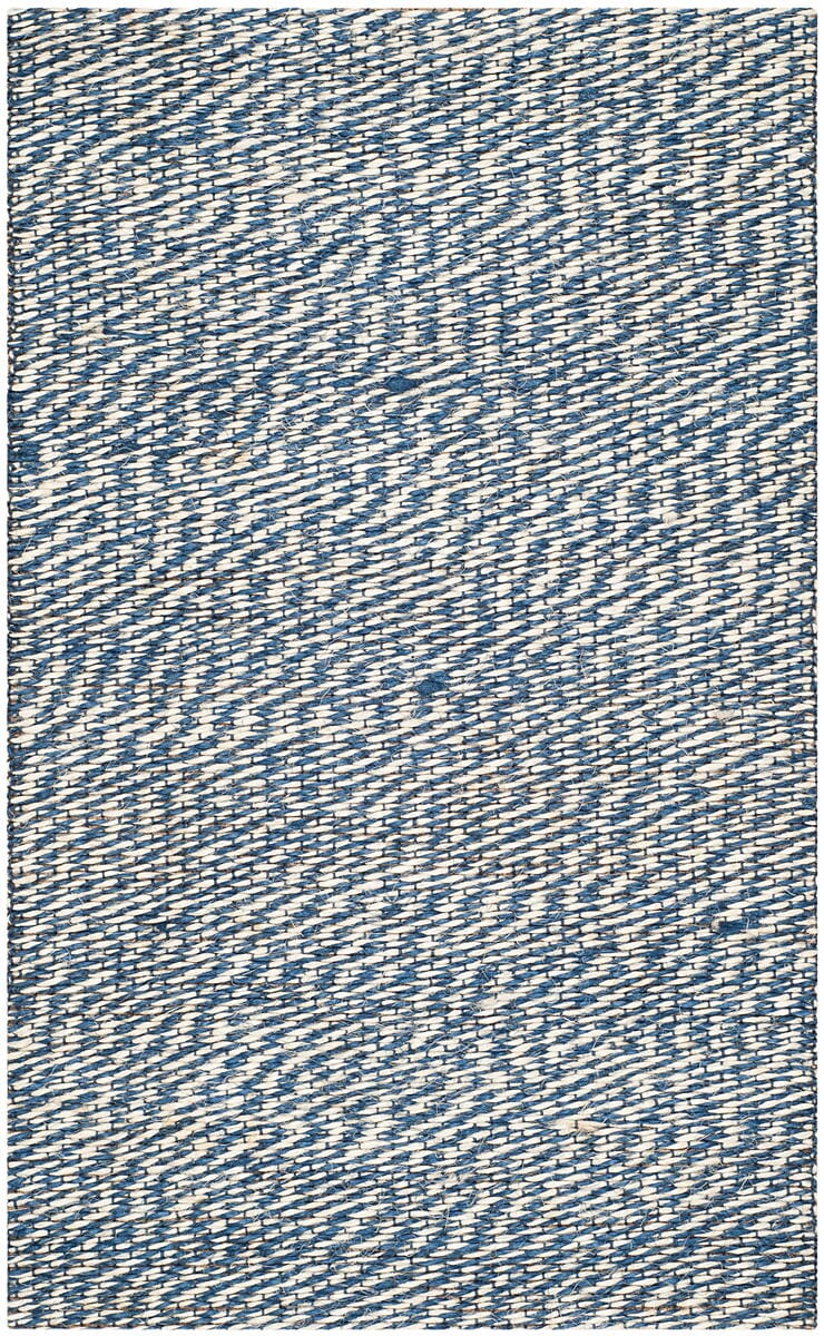 Safavieh Natural Fiber Nf448C Blue / Ivory Rugs.