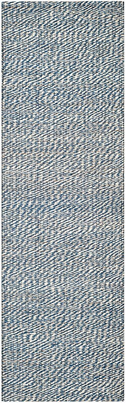 Safavieh Natural Fiber Nf448C Blue / Ivory Solid Color Area Rug