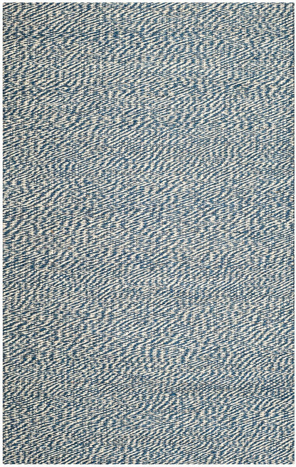 Safavieh Natural Fiber Nf448C Blue / Ivory Solid Color Area Rug