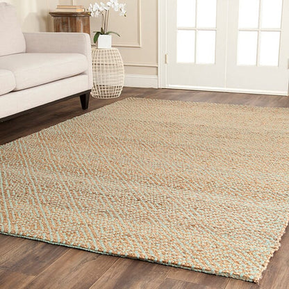 Safavieh Natural Fiber Nf453A Natural / Green Natural Fiber Area Rug