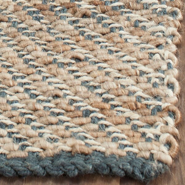 Safavieh Natural Fiber Nf454A Blue / Natural Rugs.