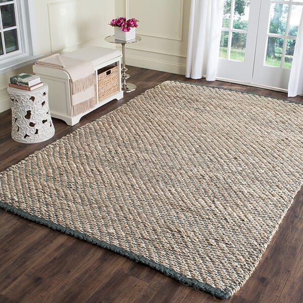 Safavieh Natural Fiber Nf454A Blue / Natural Rugs.