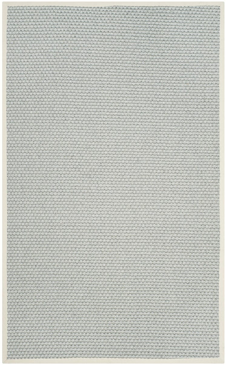 Safavieh Natural Fiber Nf463B Silver / Grey Natural Fiber Area Rug