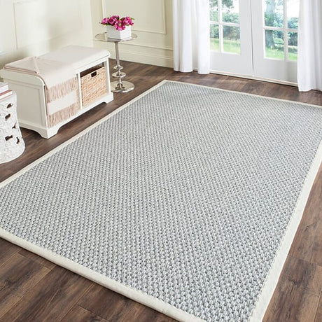 Safavieh Natural Fiber Nf463B Silver/Grey Rug.