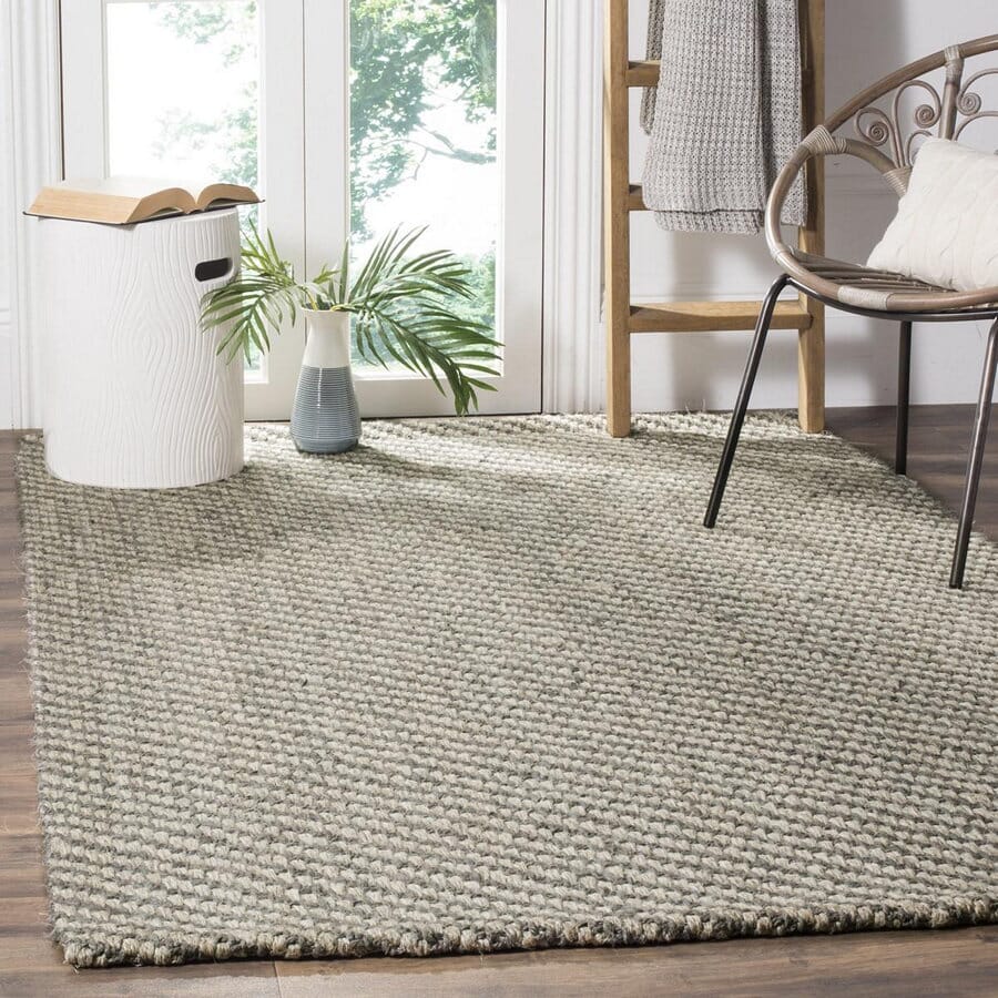 Safavieh Natural Fiber Nf470A Natural / Grey Natural Fiber Area Rug