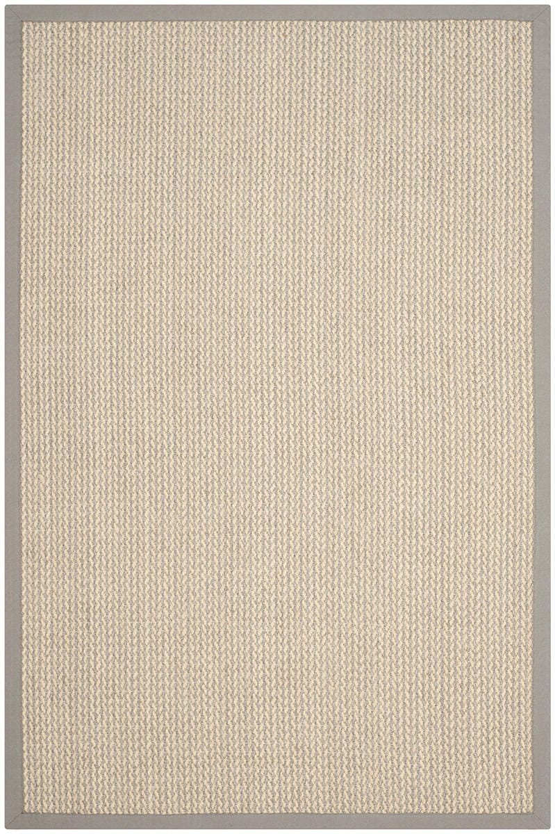 Safavieh Natural Fiber Nf475A Grey Solid Color Area Rug