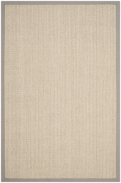 Safavieh Natural Fiber Nf475A Grey Solid Color Area Rug