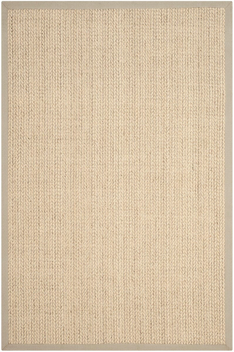 Safavieh Natural Fiber Nf475C Light Grey Solid Color Area Rug