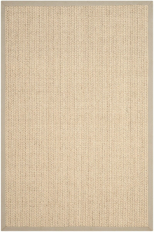 Safavieh Natural Fiber Nf475C Light Grey Solid Color Area Rug