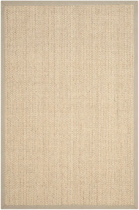 Safavieh Natural Fiber Nf475C Light Grey Solid Color Area Rug