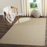 Safavieh Natural Fiber Nf475C Light Grey Solid Color Area Rug