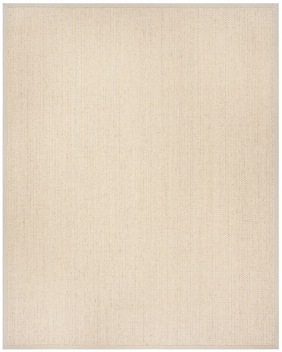 Safavieh Natural Fiber Nf475C Light Grey Solid Color Area Rug