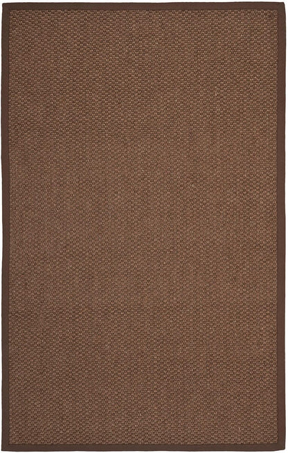 Safavieh Natural Fiber Nf525D Chocolate Solid Color Area Rug