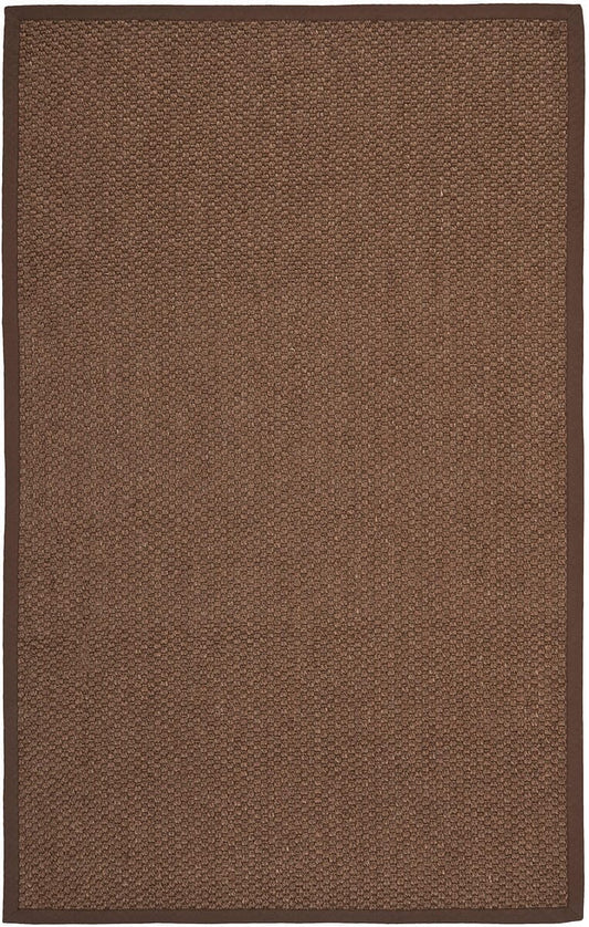 Safavieh Natural Fiber Nf525D Chocolate Solid Color Area Rug