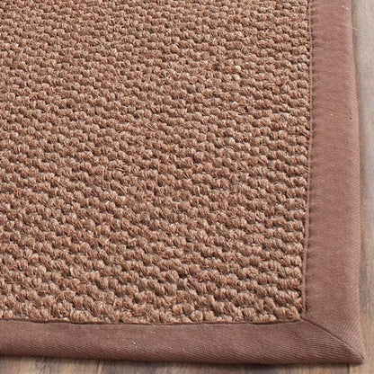 Safavieh Natural Fiber Nf525D Chocolate Solid Color Area Rug