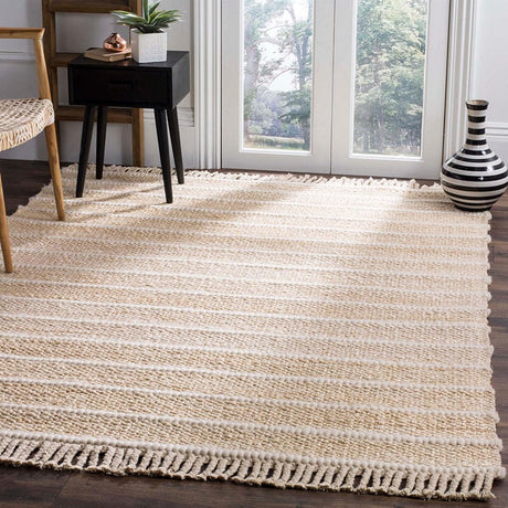 Safavieh Natural Fiber Nf550B Ivory / Ivory Rugs.