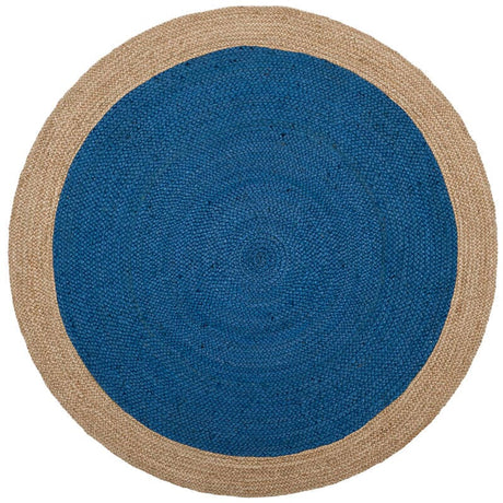 Safavieh Natural Fiber Nf801D Royal Blue/Natural Rug.