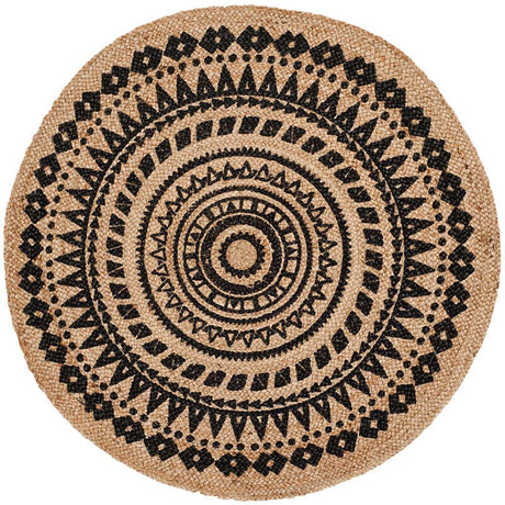 Safavieh Natural Fiber Nf802K Black/Natural Rug.