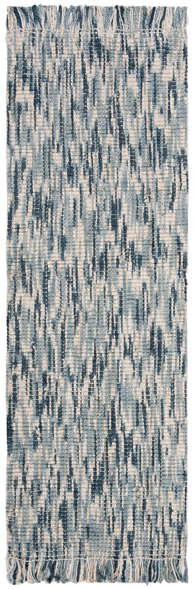 Safavieh Natural Fiber Nf869M Blue / Ivory Area Rug