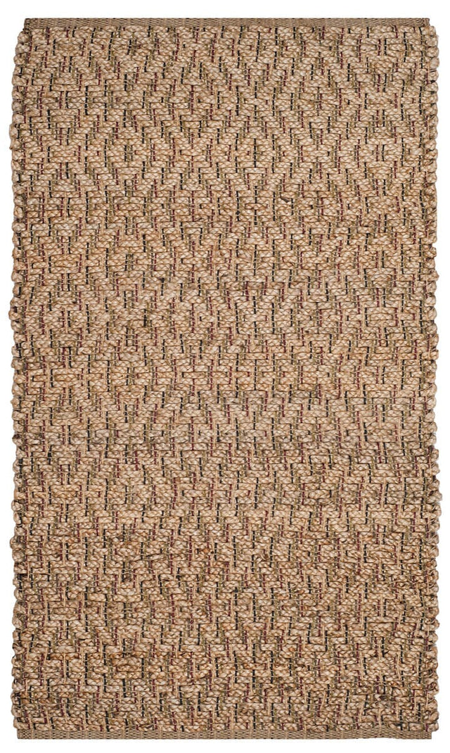 Safavieh Natural Fiber Nf873A Natural / Red Rugs.