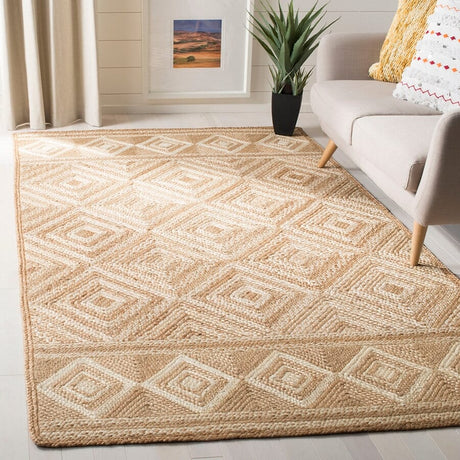 Safavieh Natural Fiber Nf880B Natural / Ivory Rugs.