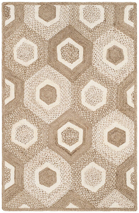 Safavieh Natural Fiber Nf881F Grey / Ivory Rugs.