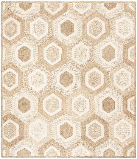 Safavieh Natural Fiber Nf881F Grey / Ivory Rugs.