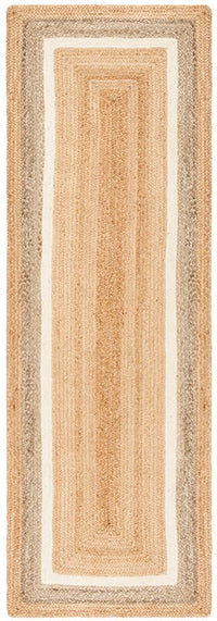 Safavieh Natural Fiber Nf883B Natural / Grey / Ivory Bordered Area Rug