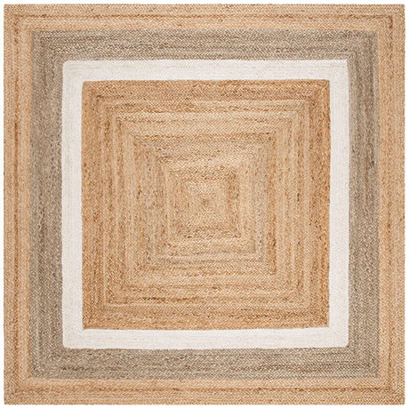 Safavieh Natural Fiber Nf883B Natural/Grey/Ivory Rug.