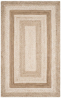 Safavieh Natural Fiber Nf884F Grey / Ivory Bordered Area Rug