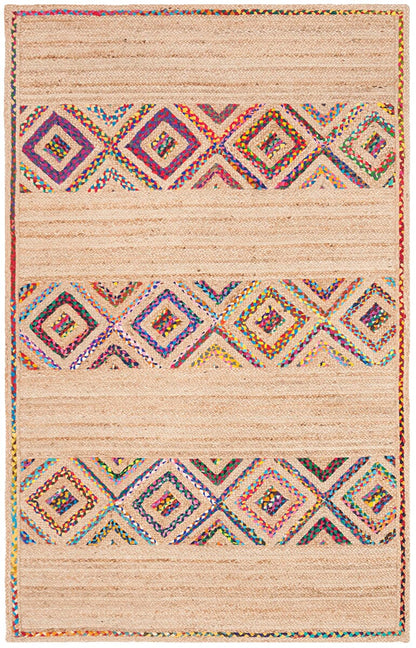 Safavieh Natural Fiber Nf920B Natural / Multi Moroccan Area Rug