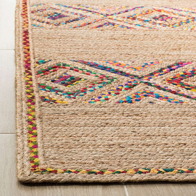 Safavieh Natural Fiber Nf920B Natural / Multi Moroccan Area Rug