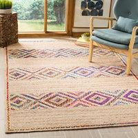 Safavieh Natural Fiber Nf920B Natural / Multi Moroccan Area Rug