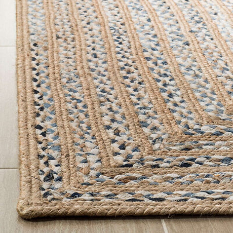 Safavieh Natural Fiber Nf921M Blue / Natural Rugs.