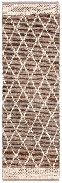 Safavieh Natural Fiber Nf951F Natural / Grey Geometric Area Rug