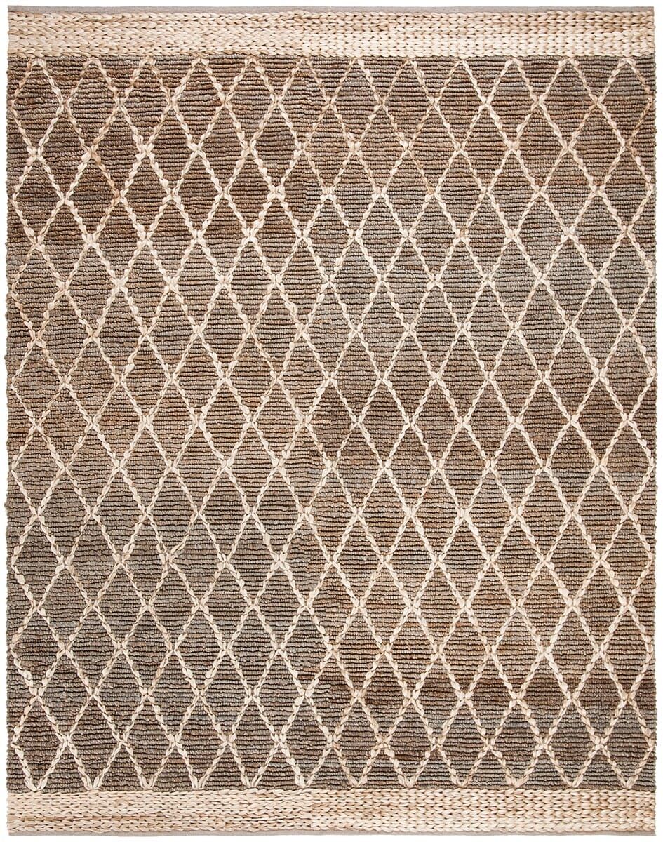 Safavieh Natural Fiber Nf951F Natural / Grey Rugs.