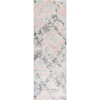 Nuloom Eloise Trellis Nel1756A Light Gray Area Rug