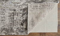 Feizy Vancouver 39Fhf Ivory/Charcoal Area Rug