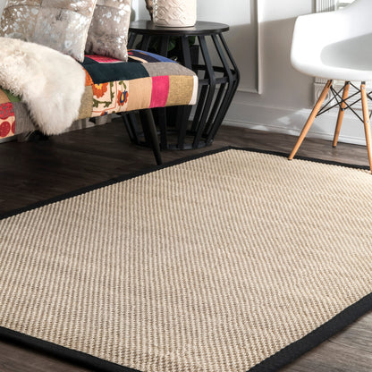 Nuloom Natural Elaine Nna2010A Black Area Rug