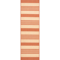 Nuloom Robin Multi Stripe Nro2866D Terracotta Area Rug