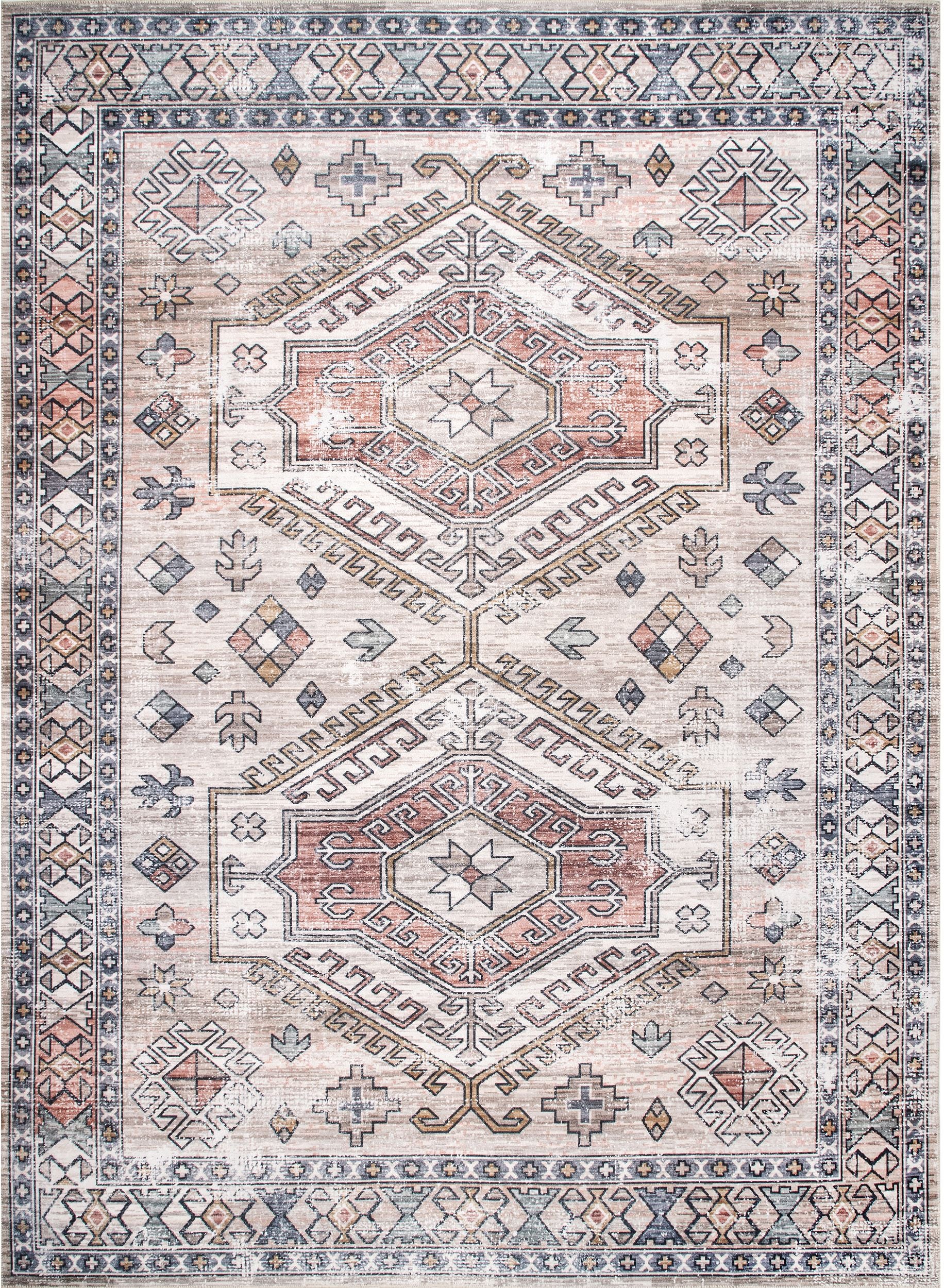 AreaRugs.com Wavaj Nwa1040D Peach Area Rug