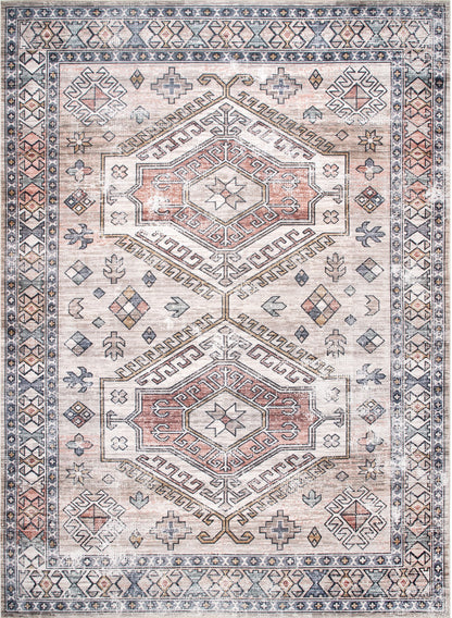 AreaRugs.com Wavaj Nwa1040D Peach Area Rug