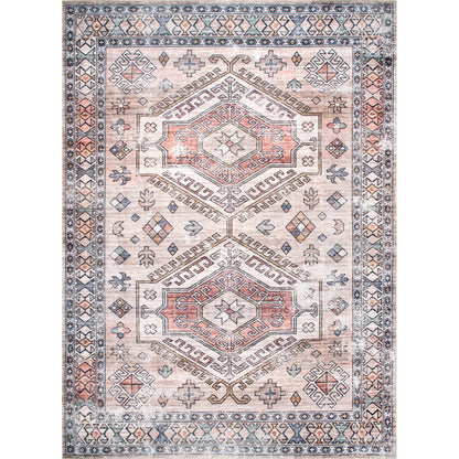 AreaRugs.com Wavaj Nwa1040D Peach Area Rug