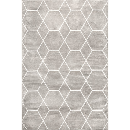 Nuloom Veronica Honeycomb Nve2454C Gray Area Rug