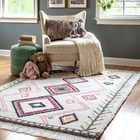 Nuloom Paloma Tribal Npa2032A Pink Multi Area Rug