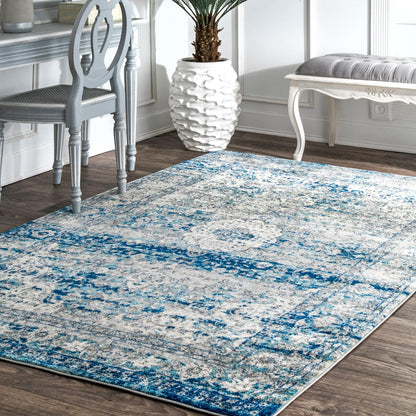 Nuloom Verona Persian Nve3109G Light Blue Area Rug