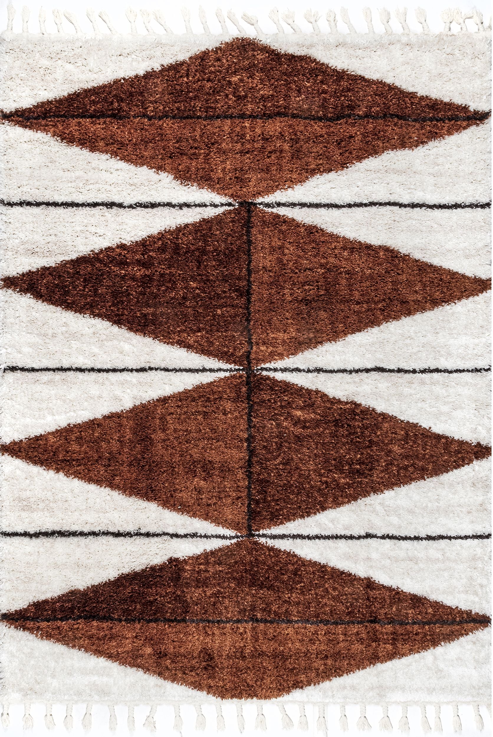 Nuloom Kali Diamond Nka2960A Rust Area Rug